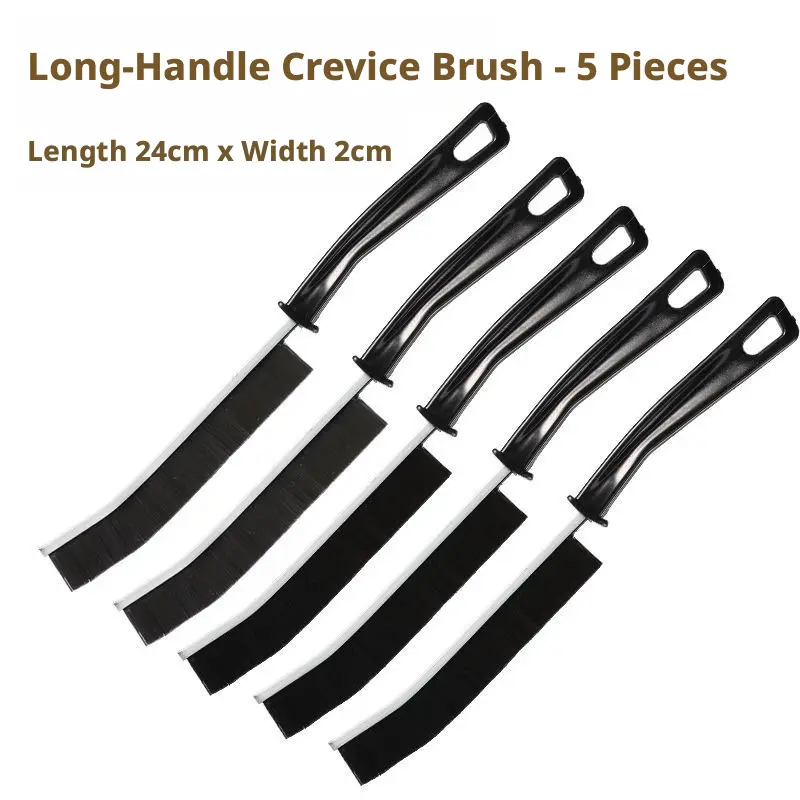 5-Piece Multifunctional Cleaning Brush ，Grout Cleaning Brush, Stiff-Bristle Grout Brush, New Multi-Functional Grout Cleaning Brush, Ideal for Cleaning Hard-to-Reach Areas in Bathrooms, Kitchens, and Around Doors and Windows