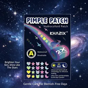 KHAZIX 1400pcs Mild Concealer Protective Star Patches, Get Blemish Free Skin, Gel Form, Single Item Pack, Manufactured in China, No Alcohol or Aerosol