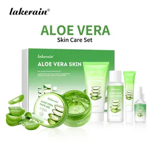 Aloe Vera Skincare Set 5 Pieces, Deep Hydration & Moisturizing, Soothes Post-Sun Repair, Refreshing Coolness, Ideal for Summer Use