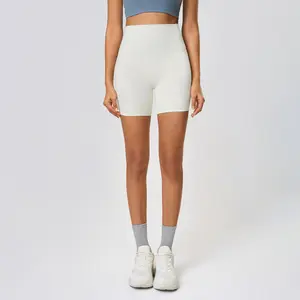 NEWNew Style Yoga Shorts - Sheer & Seamless Tight-Fitting Sports  Pants for Summer Fitness and Yoga Wear