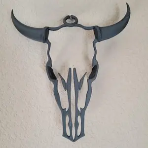 Cow Skull Wall Art - Decorative Wall Decoration for Home and Office