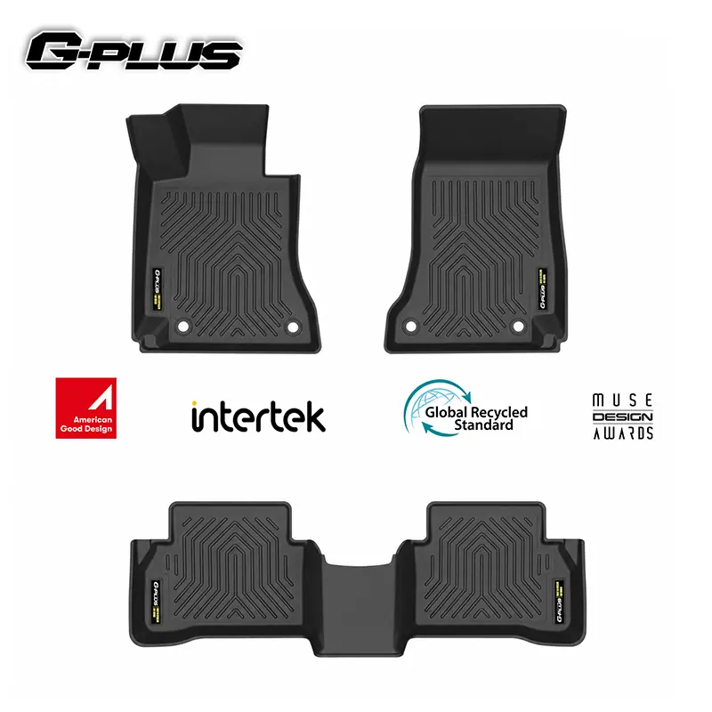 Fit for Benz C63/GLC/  GL/ GLS/X166 2002-2024, All Weather Protection, 3PCS Black Car Interior Accessories,TPE CustomTread Floor Mats, Interior Protection, Three-Pieces