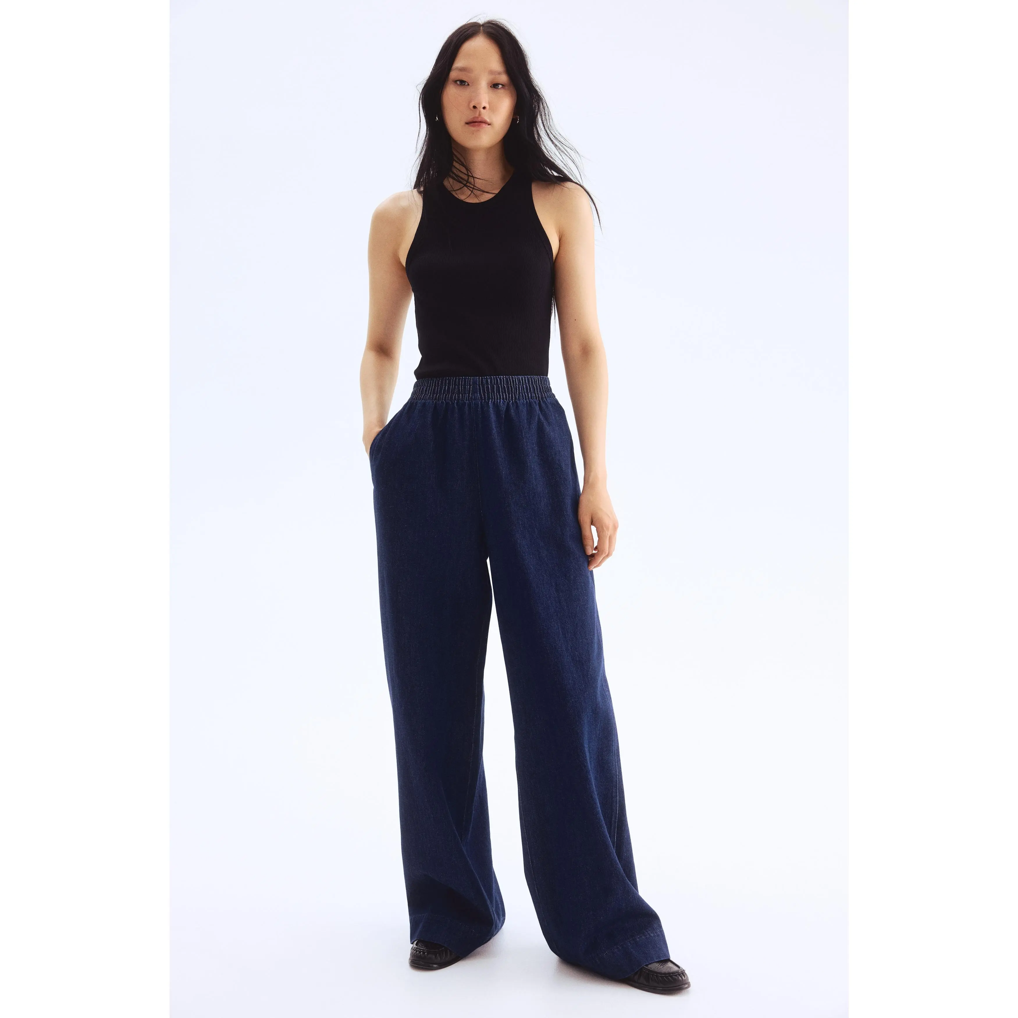 H&M Pull-on denim trousers