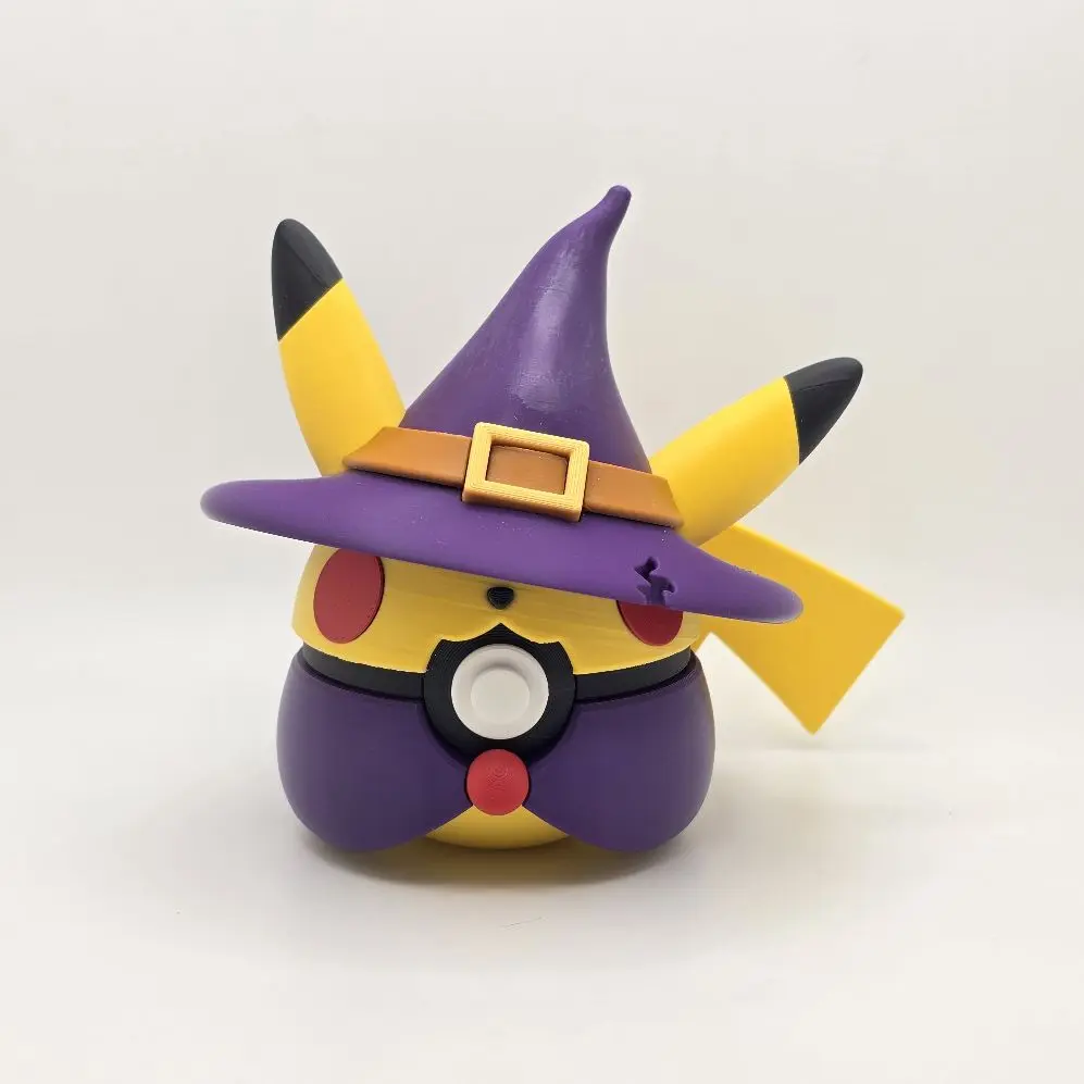 Custom 3D Printed Halloween Pikachu Monster Ball