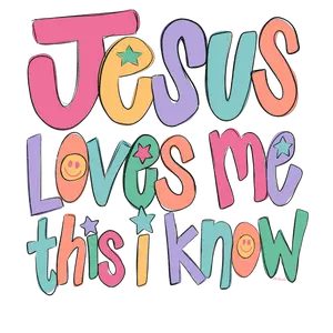 Jesus Loves Me This I Know Pink - Faith Design - DTF Transfers - Direct to Film Transfer - THIS IS NOT A T-Shirt or Digital product