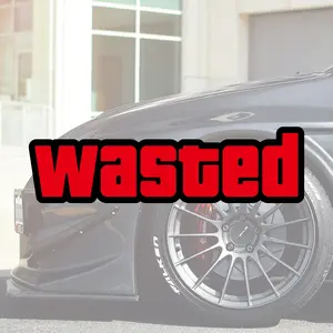 18x5cm WASTED Grand Theft Auto GTA Game Car Funny Stickers Window Laptop Creative Vinyl DIY Decor Decals Vehicle Exterior Decoration Auto Tuning Accessories