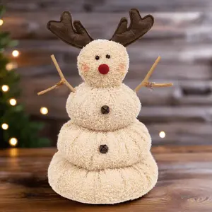 Melting Red-Nosed Reindeer Snowman by CWI Gifts