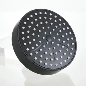 4" Black Rainfall Shower Head with Matte Finish​ – Durable ABS Material, Adjustable Bracket, Perfect for Spa-Like Experience, Easy Installation, Consistent Flow
