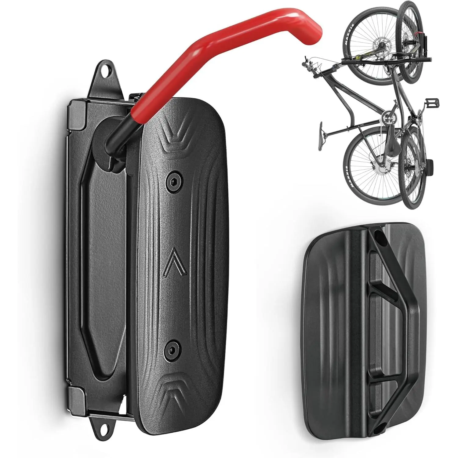Swivel  Wall Mount - Garage  Hanger & Space-Saving Vertical  Rack for Garage & Apartment, Sturdy  Storage Hook Holds up to 66 lbs, Easy Installation & Scratch-Proof Design