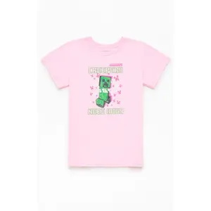 PacSun Kids Minecraft Creeper Flowers T-Shirt