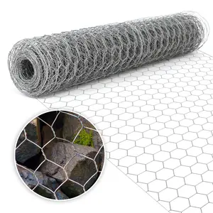 Heavy-Duty Galvanized Hexagonal Chicken Wire Mesh Netting - Roll Suitable for Garden, Ranch, Coop Fencing | High Tensile Cuttable Poultry Wire with Multi-Size Options (14in×20ft/16in×33/66/82ft) for Rabbit Enclosures, DIY Crafts & Outdoor