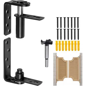 Double Swinging Saloon Door Hinge,Acting Gravity Self Closing Hinges Hardware with 304 Stainless Steel, 50Lbs Load Bearing,Self-Closing for Swinging& Cafe/Bar Door,for 1 Door