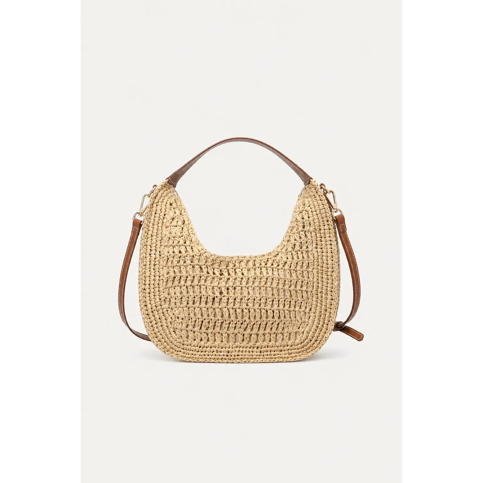 Raffia Hobo Bag