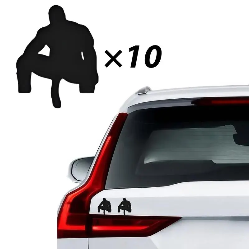 10-Piece Funny Barry Automobile Decals - Waterproof Vinyl Car Stickers, Decorative Car Exterior Accessory for Laptops & Vehicle Pranks/Jokes, Car Stickers Funny Vinyl Waterproof