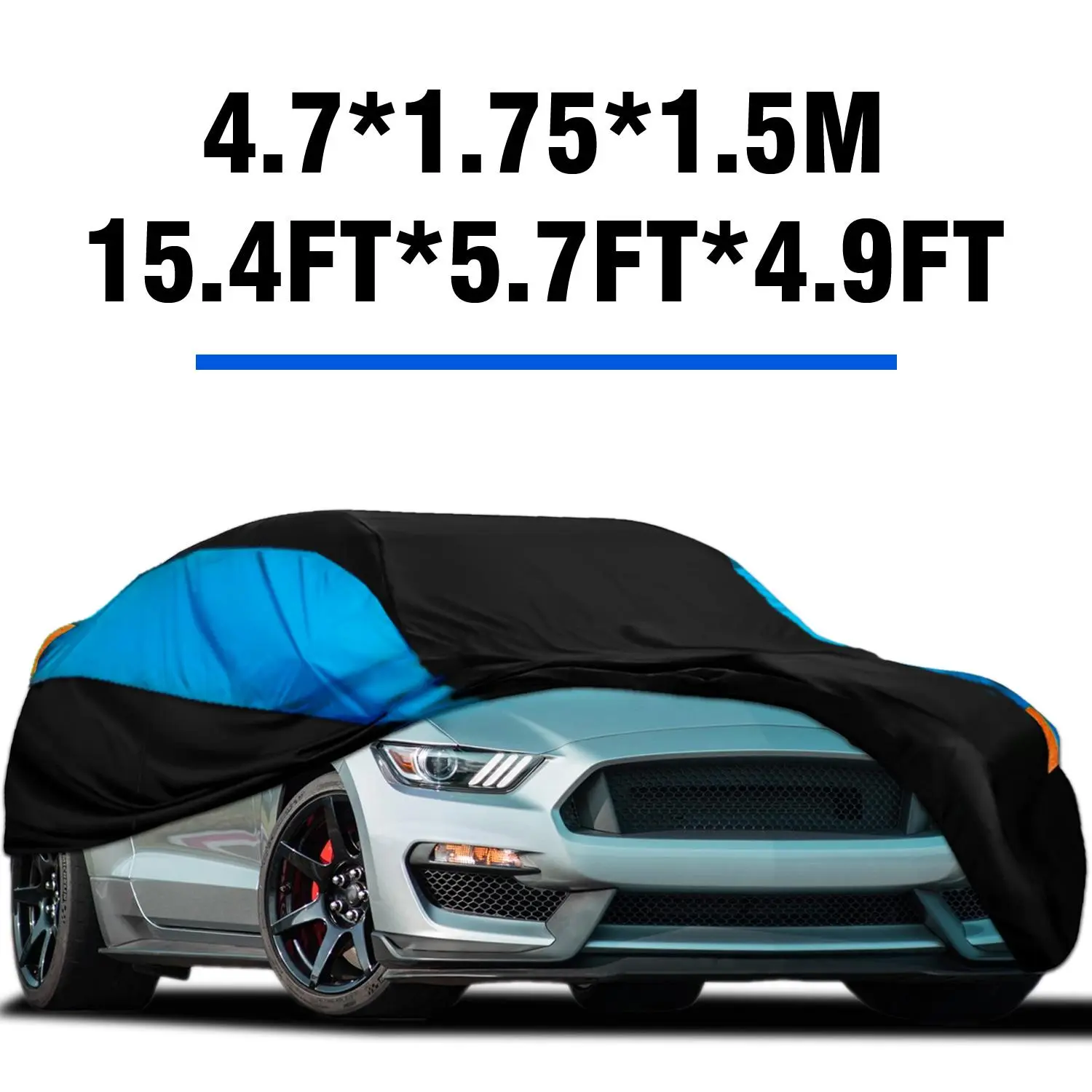 Black-Blue-L( 15.4*5.7*4.9FT )