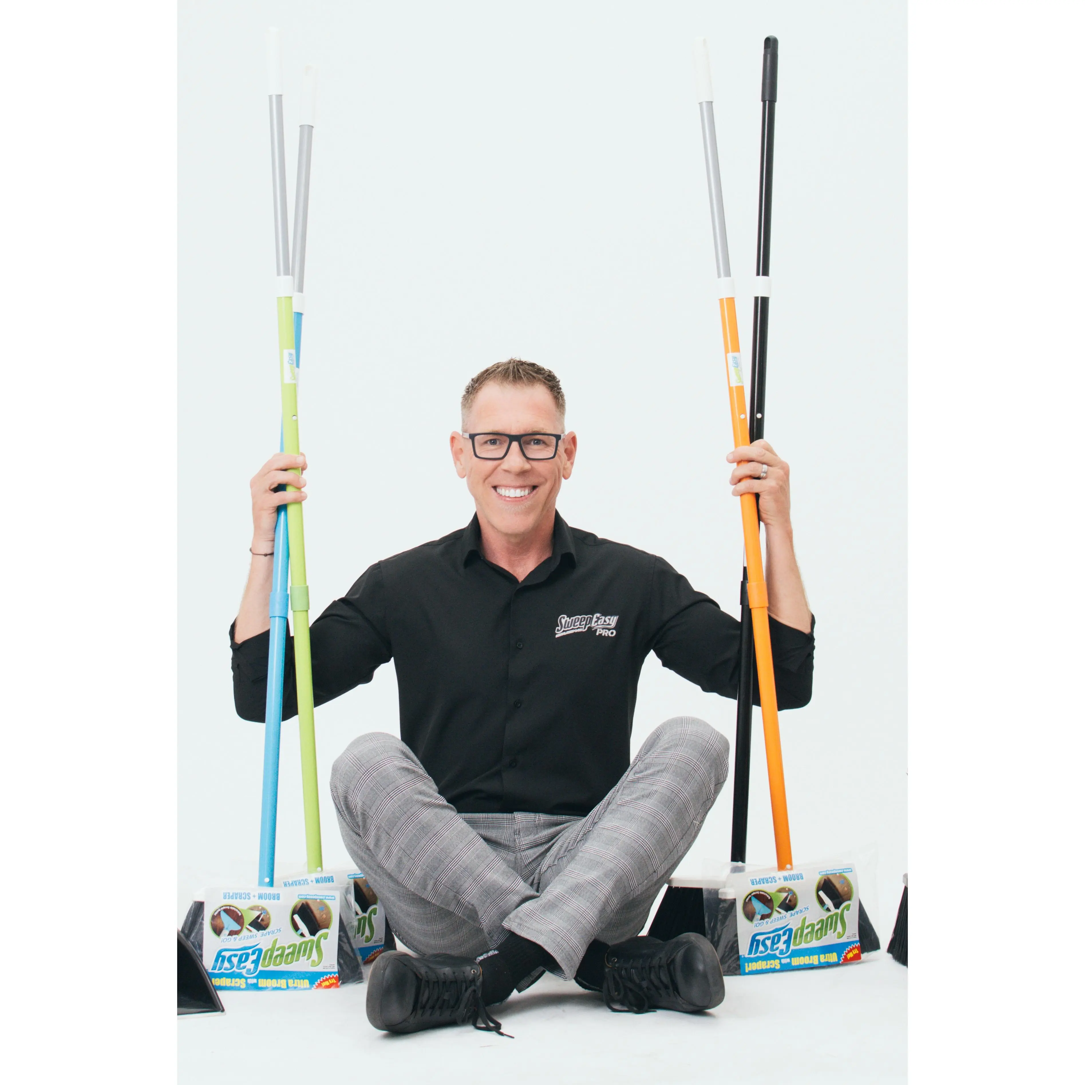 Ultimate SweepEasy Starter Bundle | Full Size + PRO Lobby Broom + Bonus Scrapers