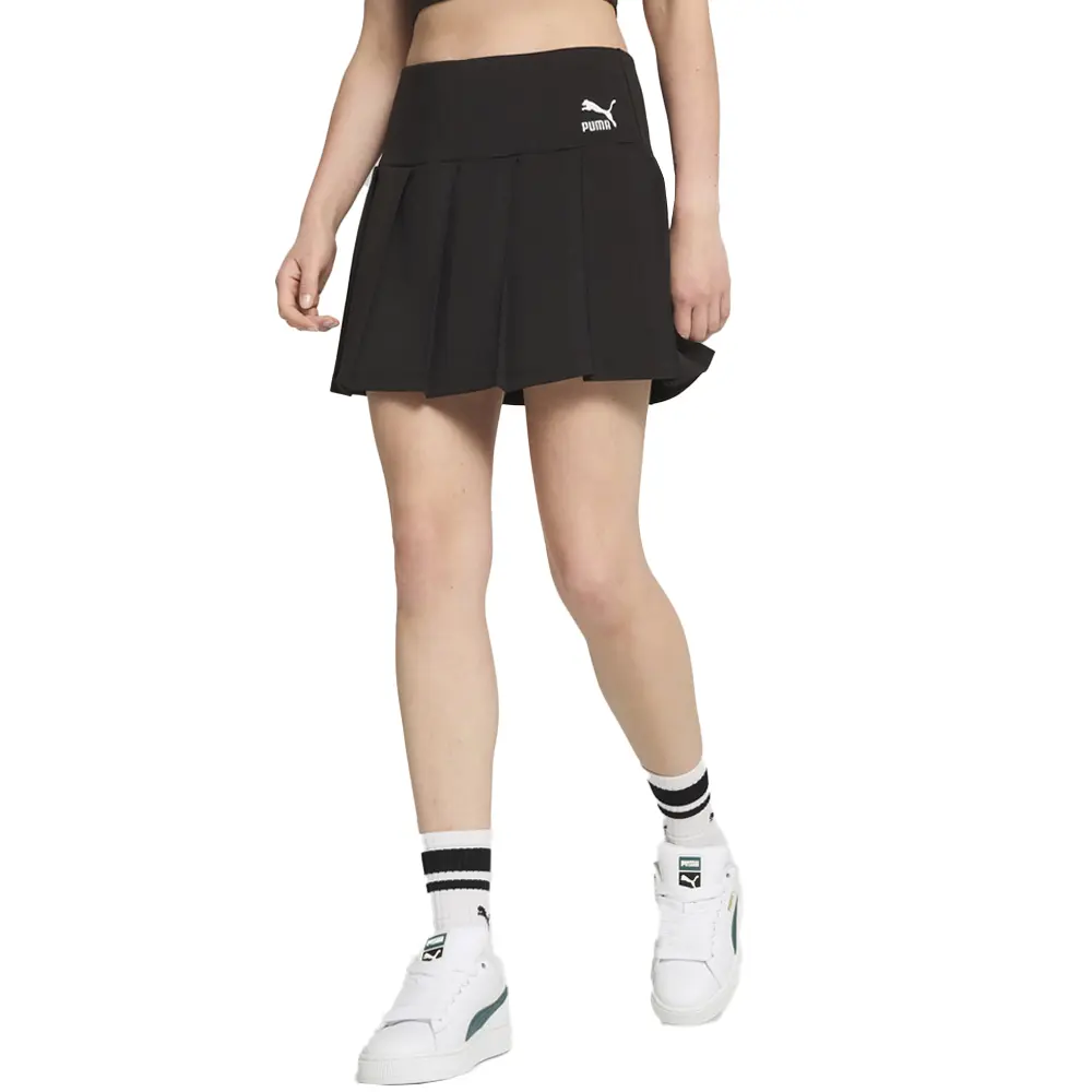 PUMA Womens Classics Pleated Mini Skirt Casual Casual - Black