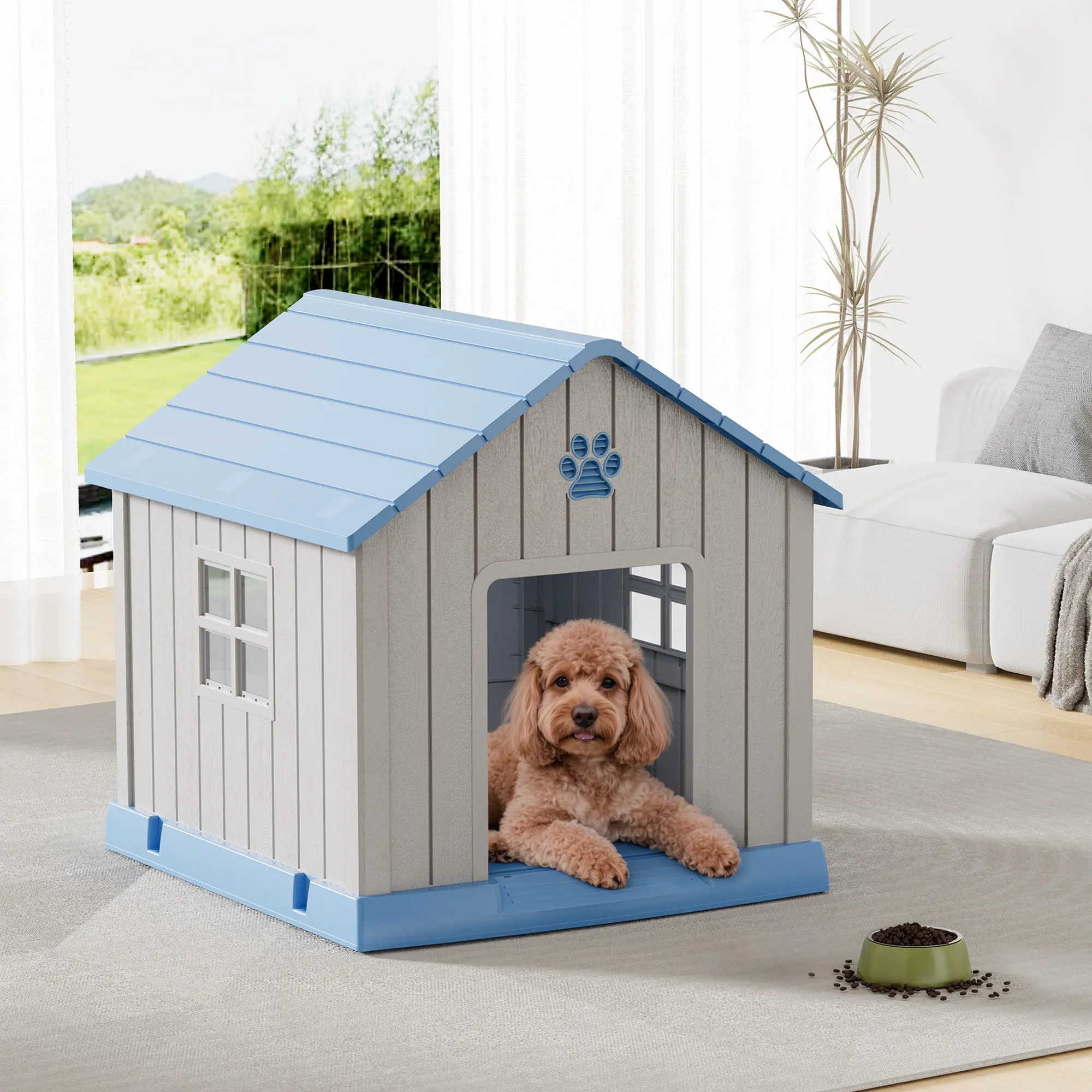 【Summergarden】Waterproof Dog House for Indoor/Outdoor,Multiple Sizes Available, Easy to Assemble- Ideal Shelter for Dogs & Pets  ，Kennel