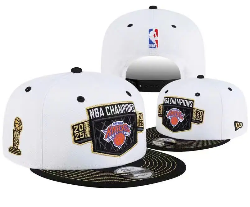 New Era New York Knicks White/Black Conference Champions Finals Snapback Adjustable Hat New Era New York Knicks White/Black Conference Champions Finals Snapback Adjustable Hat