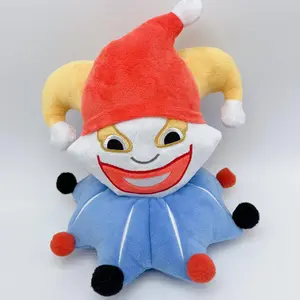 A Plush Toy of a Bizarre Clown, Inspired by Creative Merchandise from Games, Made of Soft Material, a Great Gift Worth Having