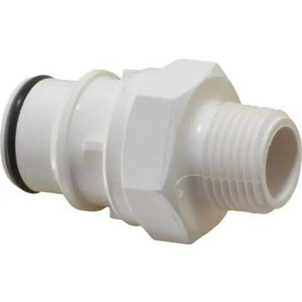 CPC Colder Products Inline Threaded-Male Plug Plumbing Part, 3/8" Nominal Flow, 3/8 NPT Male Threaded Pipe, 125 Max PSI, -40 to 280°F, Polysulfone Coupling, EPDM O-Ring, Model HFCD24635, All-Seasons Valve