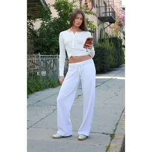 John Galt Women's Heather Grey Anastasia Baggy Sweatpants