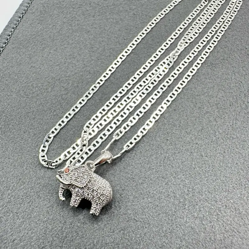 Mini 3D Elephant Necklace for Girls & Ladies – 925 Silver | 20 Inch Chain