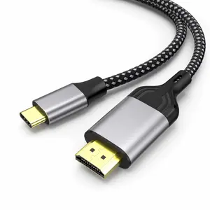 USB C to HDMI Cable 6.6FT, 4K@60Hz High-Speed USB Type C to HDMI Cable for Home Office, Thunderbolt 5/4/3 Compatible with MacBook, iPad Pro, iPhone 17, Galaxy S25, XPS, Steam Deck