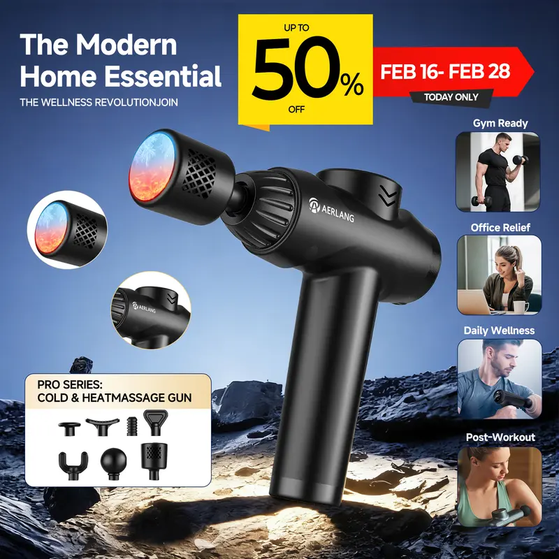 RecoveryPro Percussive Therapy Deep Tissue Cordless Massager