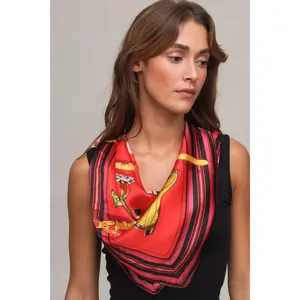 Equestrian Silk Blend Scarf