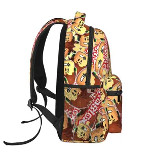 Roblox Travel & Daily Commute Backpack Roblox Functional School Backpack Robloxs Casual Lightweight Daypack with Zipper Front Pocket & Mesh Side Pockets, Padded Shoulder Straps, Back to School Essentials