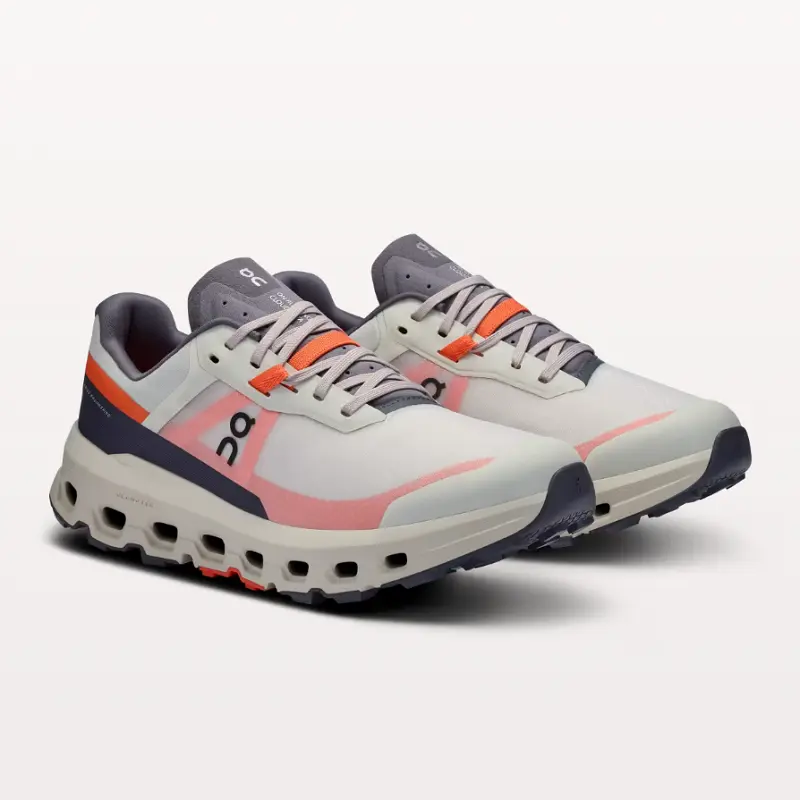 On Women's Cloudvista 2 Trail Running Shoe, Ice & Flame - Full Size