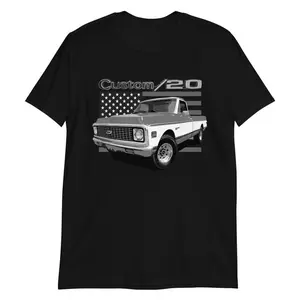 1972 Chevy C20 Custom 20 Vintage Pickup Truck T-Shirt New Collection Cotton Breathable Fluffy Soft Skin-friendly for All Seasons