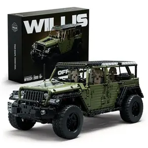 Nifeliz Willis 4x4 Off-Road Car Building Set, Military-Style Vehicle Model Set for Adults, Ideal Gift for Off-Road Lovers to Display and Collect (2,899 PCS, NF10324