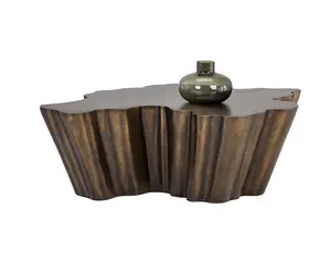 Lynx Nature-Driven Modernist Freeform Drum Coffee Table