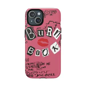 Burn Book Phone Case | Tough Magnetic Case, Mean Girls Inspired Lip Print