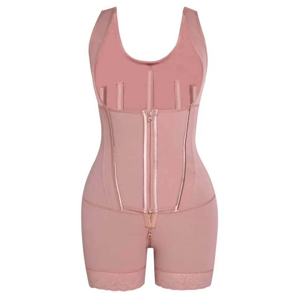 Curvy Women's Open Bust Faja Bodysuit, Stretchy Tummy Control Shapewear for Hip Lifting and Body Contouring Fit, Compression, Waist Training