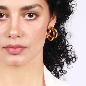 TRIPLE HOOPED EARRINGS