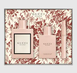 Gucci Bloom 3Pcs Gift Set ( 3.3oz EDP Spray + 1.6oz Perfumed B/L + 10ml EDP Spray ) for WOMEN