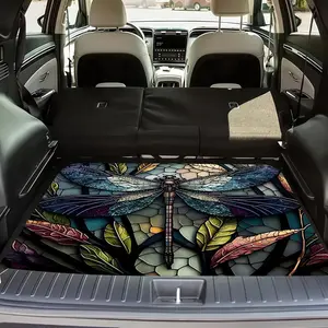 Universal Car Trunk Mat 75cm*100cm, Multicolor Floral All Weather Trunk Protection Cargo Liner, Stylish Vehicle Interior Accessories, Durable Cargo Mat Rear Trunk Liner, Suitable for Most Car Models