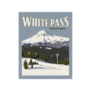 White Pass Poster Sticker