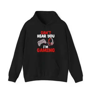 Video Games Headset Can't Hear You I'm Gaming Players Gamer Hoodie, Men Women Gaming Lovers Christmas Gifts Gaming Hoodie