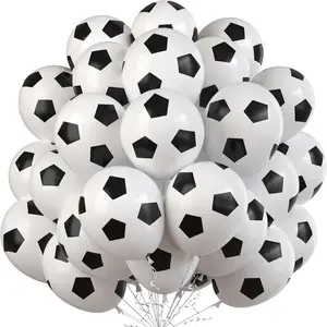 Football Balloons, 60pcs 12-Inch Latex Balloons, Kids Birthday Party Decorations, Sports Theme Graduation Baby Shower Supplies