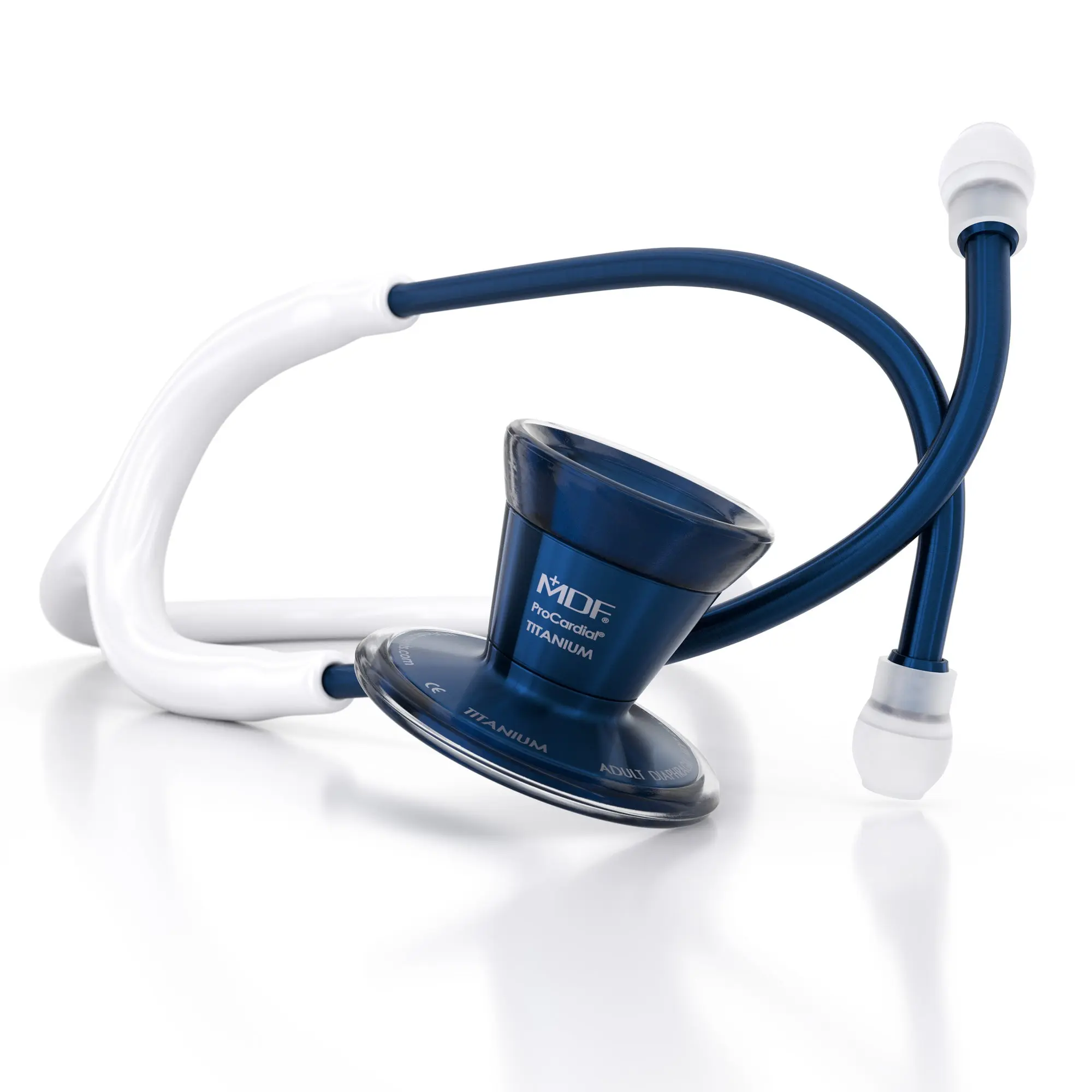 ProCardial® Titanium Cardiology Stethoscope - White/Capridium Kit