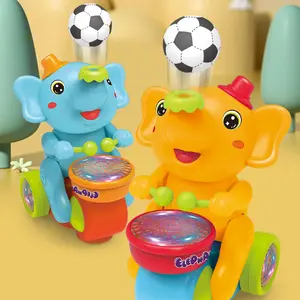Elephant Musical Crawling Toy with Lights, Sounds, Blowing Ball, Infant Sensory Toys, , Drum & LED Light Electric Toy,Birthday Gifts for Kids Boy Girl 3 4 5 6 7 8 Years