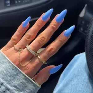 DND 575 Blue Earth Gel and Lacquer Duo nail care nail art periwinkle spring nail