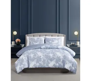 Vince Camuto Organic Floral 3 Piece King Comforter Set