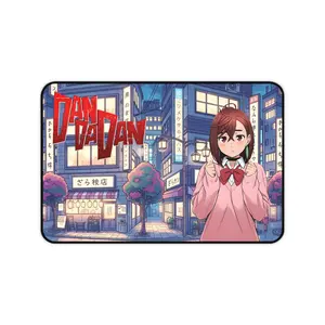 Anime-Inspired Desk Mat, Gaming Mouse Pad, Student Desk Accessory, Office Decor, Dan Da Dan Aesthetic
