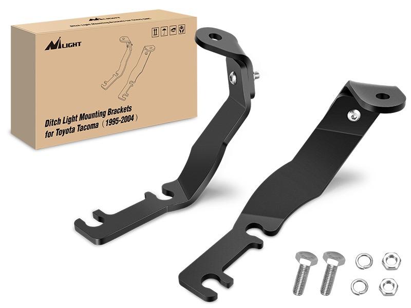 Nilight Ditch Light Brackets Hood Hinges Mount Bracket Kit for Auxiliary Offroad LED Pod Work Lighting on Toyota Tacoma 1995 1996 1997 1998 1999 2000 2001 2002 2003 2004 Nilight Ditch Light Brackets Hood Hinges Mount Bracket Kit for Auxiliary Offroad LED Pod Work Lighting on Toyota Tacoma 1995 1996 1997 1998 1999 2000 2001 2002 2003 2004