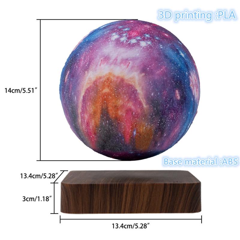 Levitating Galaxy Lamp Floating and Spinning in Air Freely  Galaxy Moon Lamp Lights,Unique Gift & Decorative Lamp for Kids Lover Friends